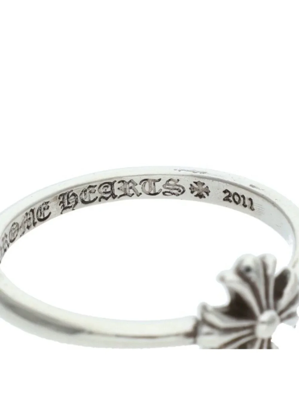 Chrome Hearts Bubblegum CH Pls Plus Silver Ring